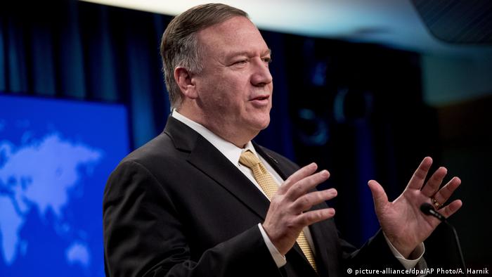 US Secretary of State Mike Pompeo speaks about Hong Kong at a press conference in Washington, D.C. 
