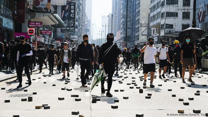 Protestas en Hong Kong.