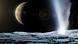 Artist's illustration of a geyser on Jupiter's moon, Europa Artist's illustration of a geyser on Jupiter's moon, Europa