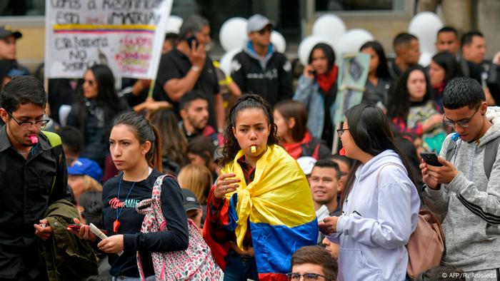 Kolumbien Bogota Proteste und Streik (AFP/R. Arboleda)