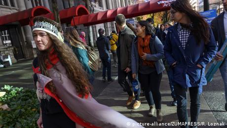 Youth climate activist Hanna Edenshaw in Vancouver 