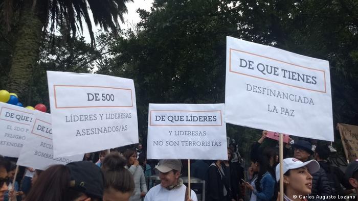 Kolumbien Paro Nacional Landesweiter Streik gegen die Regierung (Carlos Augusto Lozano)