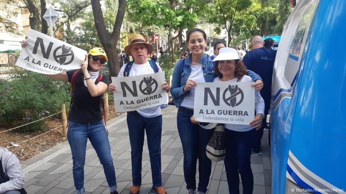 Kolumbien Medellin Paro Nacional Landesweiter Streik gegen Regierung (Hurtado/Ramirez/Pérez)P