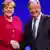 Chancellor Merkel shakes hands with Antonio Guterres 
