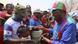 Namibian President Hage Geingob, right, greets supporters at an election rally in Grootfontein, Namibia Namibian President Hage Geingob, right, greets supporters at an election rally in Grootfontein, Namibia