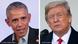 Motagem de fotos de Barack Obama e Donald Trump Motagem de fotos de Barack Obama e Donald Trump