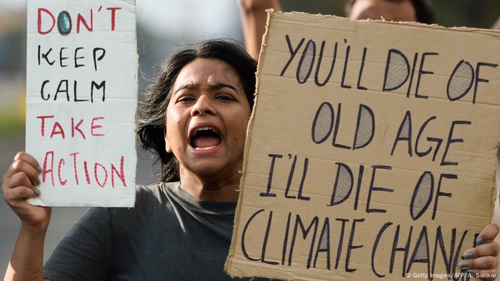 Indien Klimaprotest | Friday Climate Action Day (Getty Images/AFP/A. Sankar)