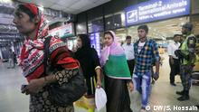 19.05.2018 *** Some of the Bangladeshi women workers who return in Dhaka from Saudi Arabia this year. Almost all of the returnees claimed that they had left Saudi Arabia after suffering inhumane torture at the hands of their employers while many of them mentioned payment-related irregularities as an added bonus to their misery. 