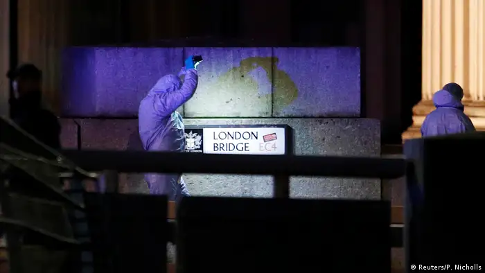 England London Bridge Schießerei | Spurensicherung