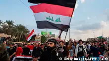Irak Proteste gegen Regierung in Basra (Getty Images/AFP/H. Faleh)