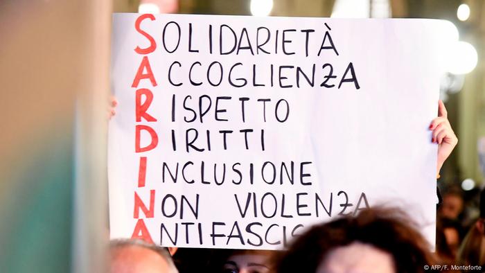 Las Sardinas De Italia Resistencia Contra La Ultraderecha Europa Dw 19 12 2019 las sardinas de italia resistencia