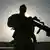 Silhoutte of soldier in Afghanistan