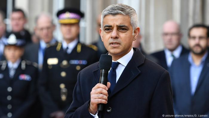 UK London nach Terrorattacke auf der London Bridge - Mahnwache, Bürgermeister Sadiq Khan UK London nach Terrorattacke auf der London Bridge - Mahnwache, Bürgermeister Sadiq Khan