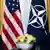 UK Nato-Treffen l US-Präsident Trump trifft NATO Generalsekretär Jens Stoltenberg