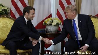 London NATO-Gipfel Macron und Trump