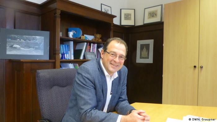 
Eckhard Sorger in his office in the town hall of Plauen