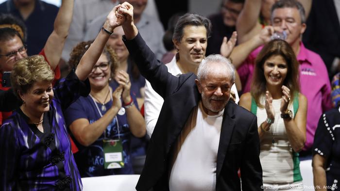 Foto de Dilma Rousseff y Lula da Silva.