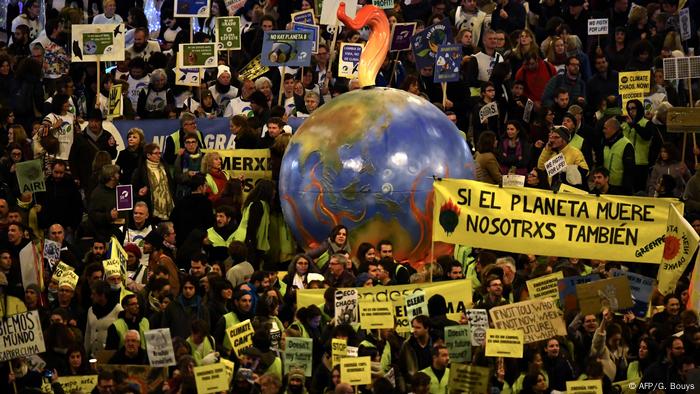 Activistas climáticos en Madrid