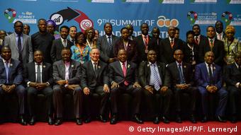 Des dirigeants participant au sommet du Groupe des États d'Afrique, des Caraïbes et du Pacifique (ACP) le 9 décembre 2019 à Nairobi (Kenya)