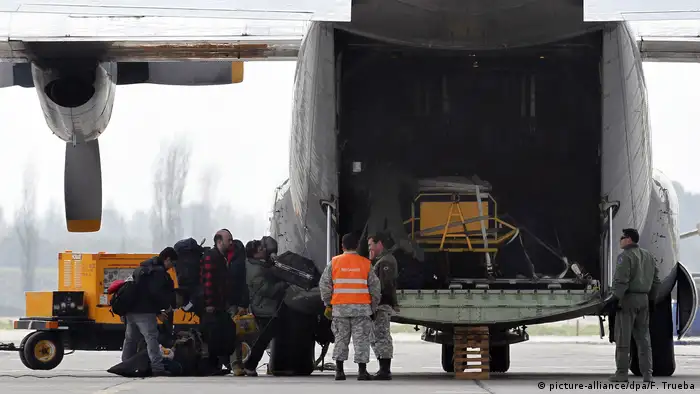 Chile Santiago Hercules C130 Rettungsaktion Flugzeugabsturz