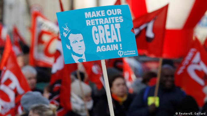 Frankreich l Streik und Protest gegen die geplante Rentenreform