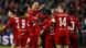 Fussball Champions League l Red Bull Salzburg vs Liverpool l Tor 0:1 Jubel Fussball Champions League l Red Bull Salzburg vs Liverpool l Tor 0:1 Jubel
