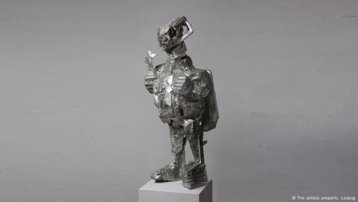 Skulptur aus Aluminiumguss (The artists property, Leipzig)