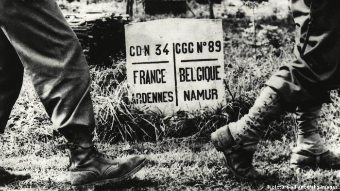 Contraofensiva de las Ardenas: soldados estadounidenses en la frontera franco-belga, en 1944.