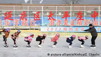 Peking Kinder trainieren für Olympia 2022