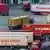 Caminhões no porto de Xangai, na China 