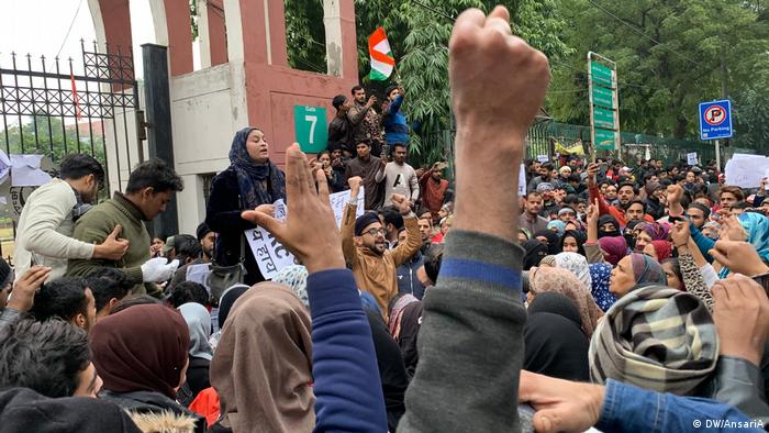 Indien Neu Delhi | Protest von Jamia Milia Islamia-Studenten gegen Staatsbürgerschaftsgesetz, CAB, CAA