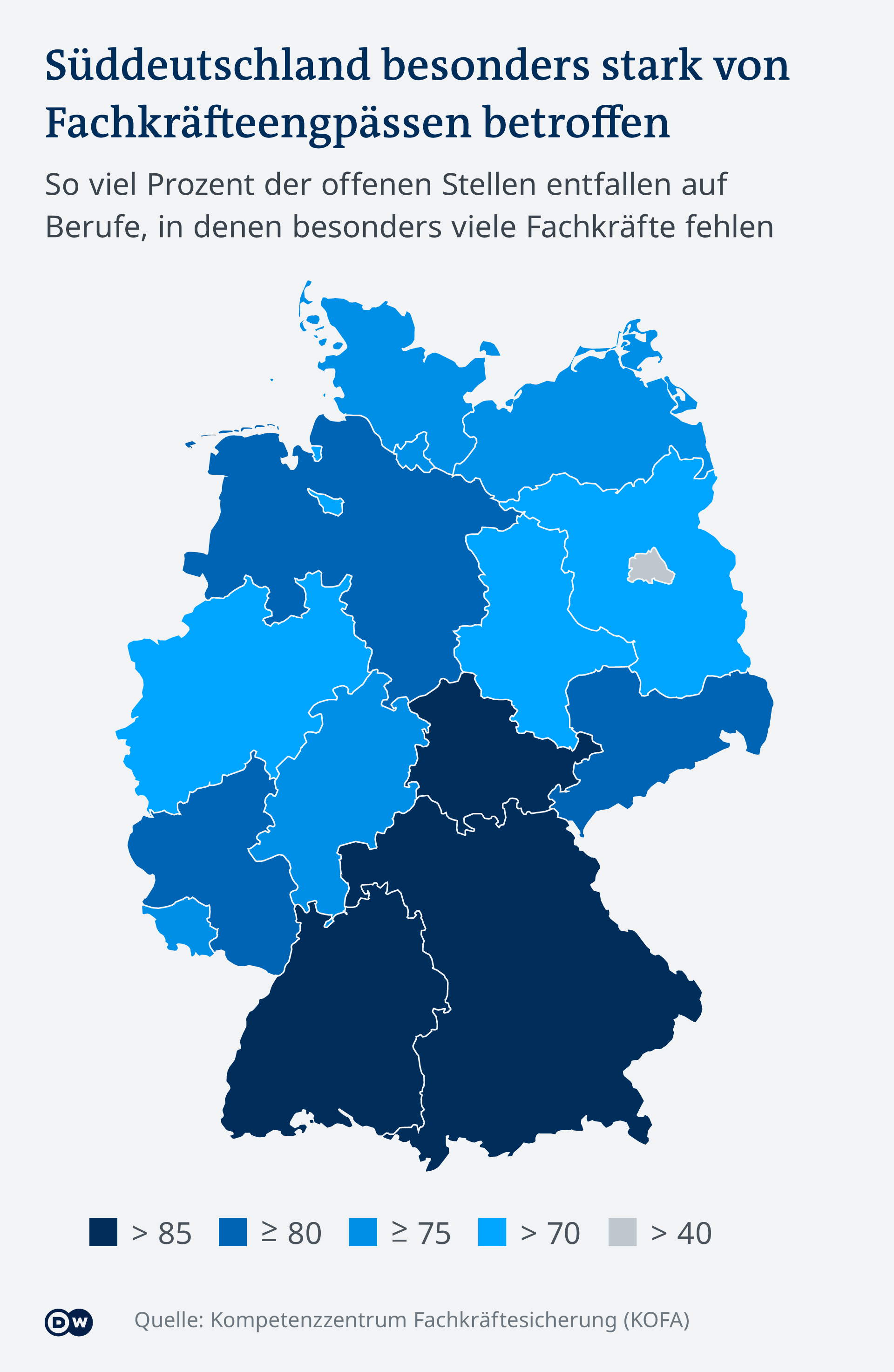 Infografik Fachkräftemangel Bundesländer DE