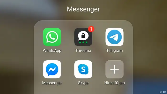 Screenshot Symbolbild Messenger-Dienste