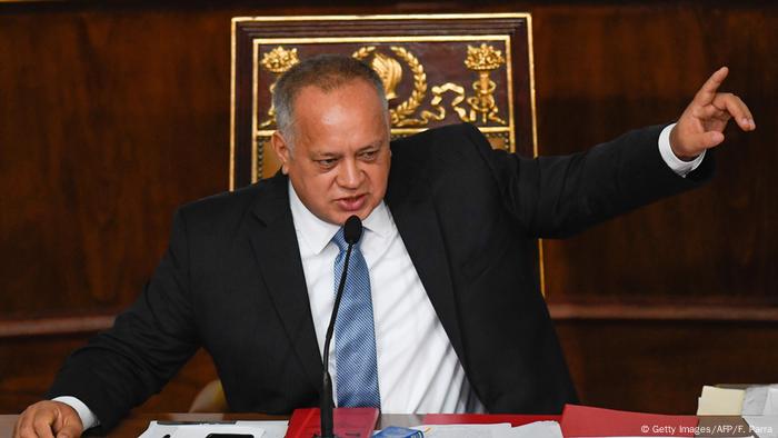 Venezuela Parlament Haushaltsdebatte Diosdado Cabello (Getty Images/AFP/F. Parra)