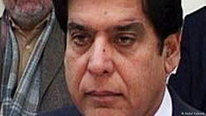 Pakistan Minister für Wasser und Strom Raja Pervaiz Ashraf (Abdul Sabooh)