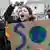 Eine Schülerin bei einer Klima-Demonstration 2019