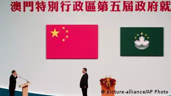 Chinesischer Präsident Xi Jinping zur Besuch in Macau