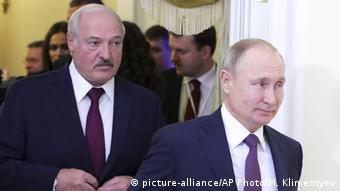 Президент Беларуси Александр Лукашенко и президент России Владимир Путин