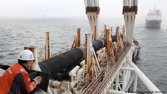 Pipe-laying vessel audacia in the Baltic Sea
