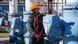 A worker at a gas transit station in Ukraine A worker at a gas transit station in Ukraine