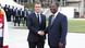 French President Emmanuel Macron and Ivory Coast President Alassane Ouattara shake hands French President Emmanuel Macron and Ivory Coast President Alassane Ouattara shake hands