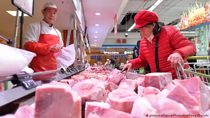 China Metzger Schweinefleisch
