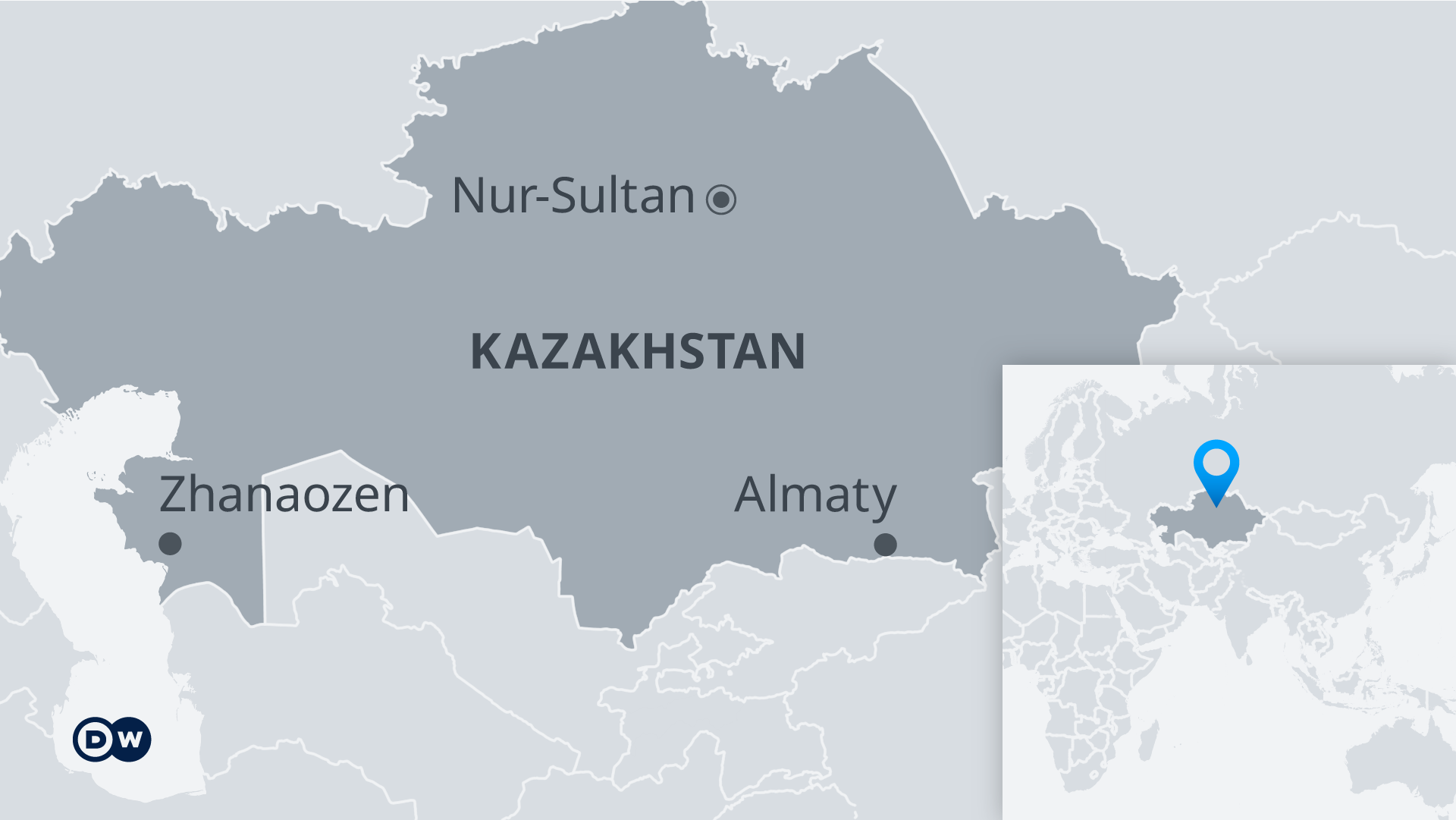 Kazakhstan's old and new capital