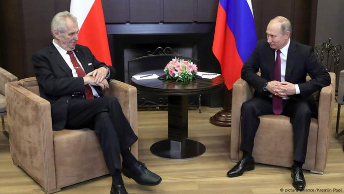 Wladimir Putin meets und Milos Zeman