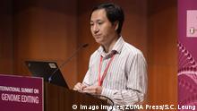  November 27, 2018 - Hong Kong, Hong Kong - Chinese geneticist He Jiankui of the Southern University of Science and Technology in Shenzhen, China seen speaking during the Second International Summit on Human Genome Editing at the University of Hong Kong.. Earlier, the Chinese geneticist claims to have altered the genes of the embryo of a pair of twin girls before birth, prompting outcry from scientists of the field. Hong Kong Hong Kong PUBLICATIONxINxGERxSUIxAUTxONLY - ZUMAs197 20181127zaas197130 Copyright: xS.C.xLeungx