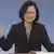 Tsai Ing-wen of the Democratic Progressive Party (DPP) speaks during a televised policy debate in Taipei, 