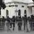 Police stand guard outside Venezuela's parliament