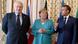 Johnson, Merkel y Macron. Imagen del 24 de agosto de 2020. Johnson, Merkel y Macron. Imagen del 24 de agosto de 2020.