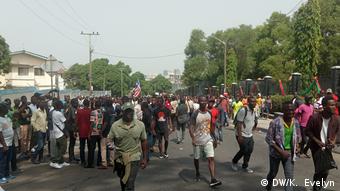 Liberia Demonstration in Monrovia Anti-Regierungsproteste