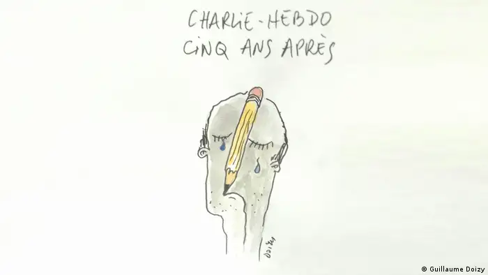 Karikatur von Guillaume Doizy